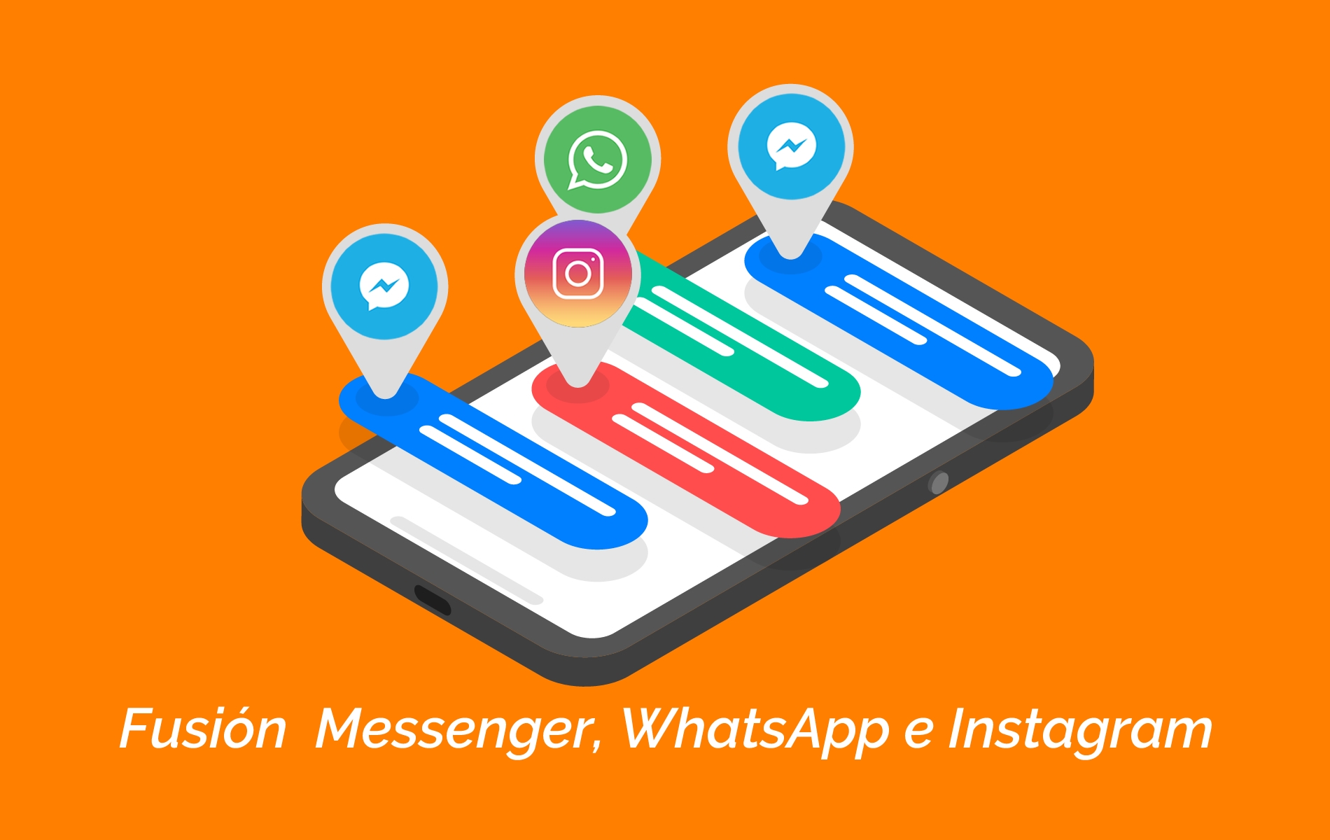 Facebook anuncia la fusión de los chats de Messenger, WhatsApp e Instagram